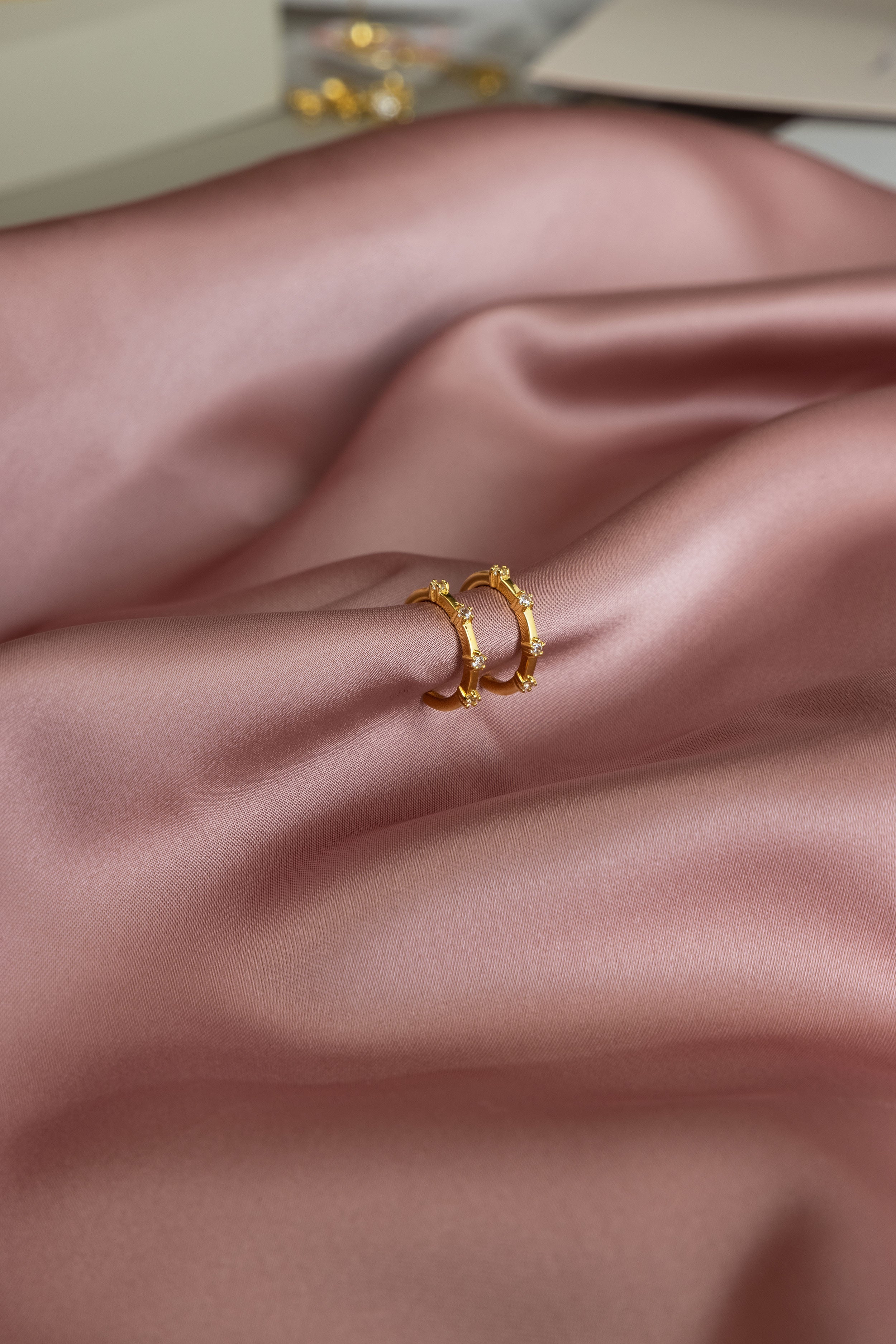 Star Hoop Earrings