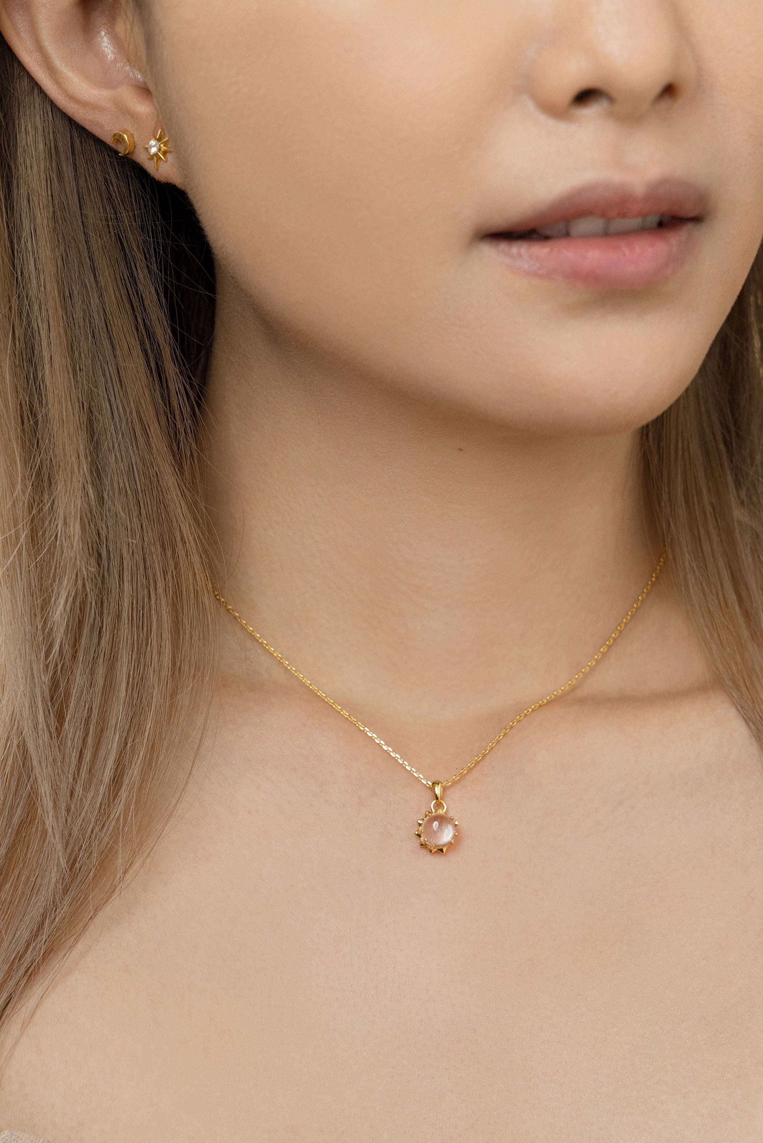 Sun & Moon Necklace Set