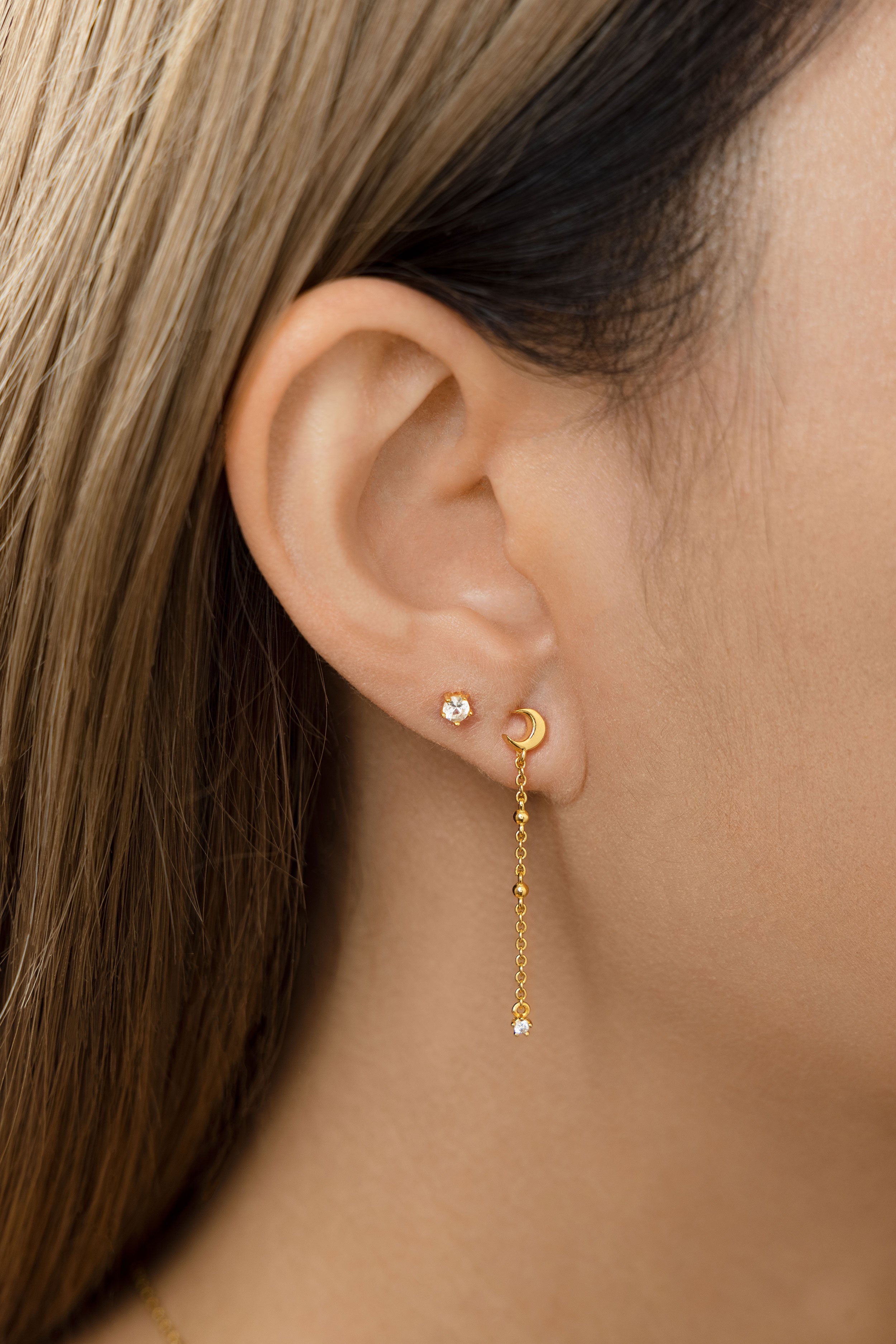 Moon Dangle Earrings