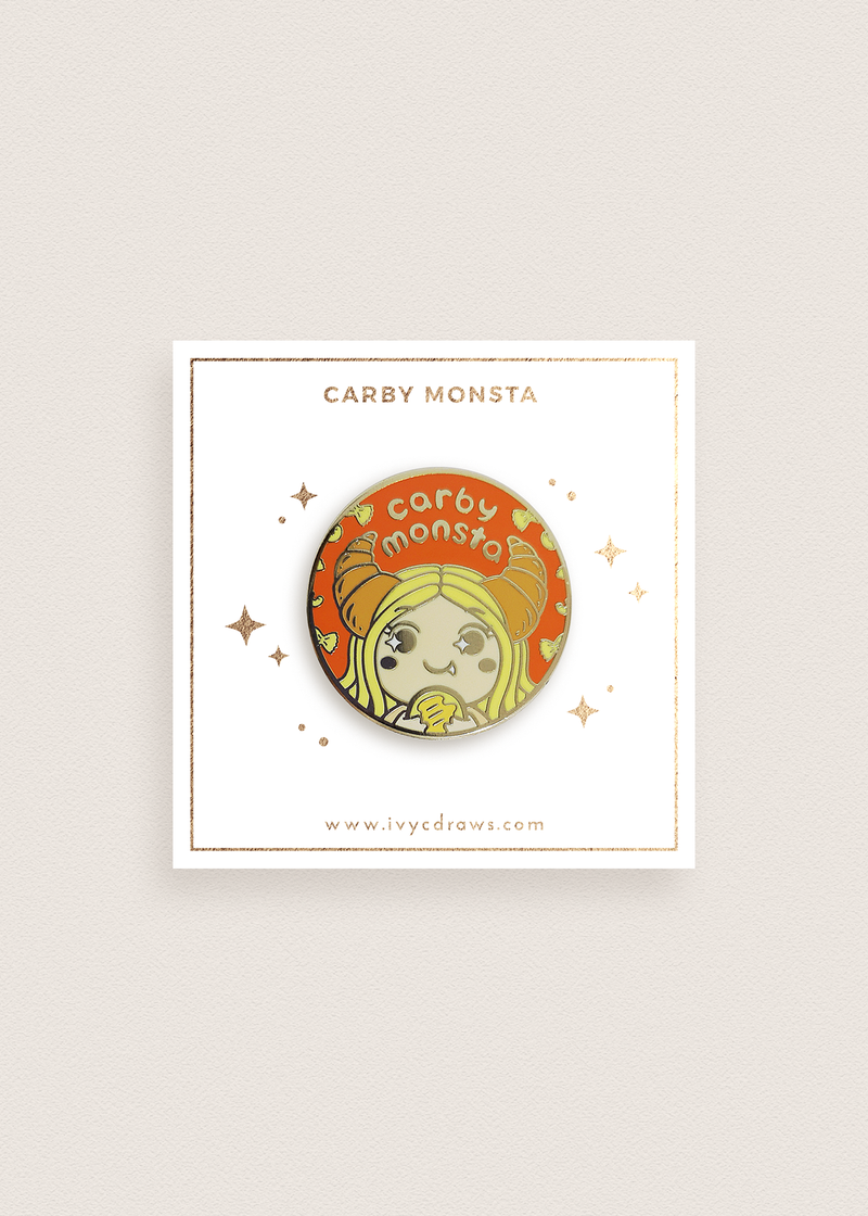 Carby Monsta Circle Pin