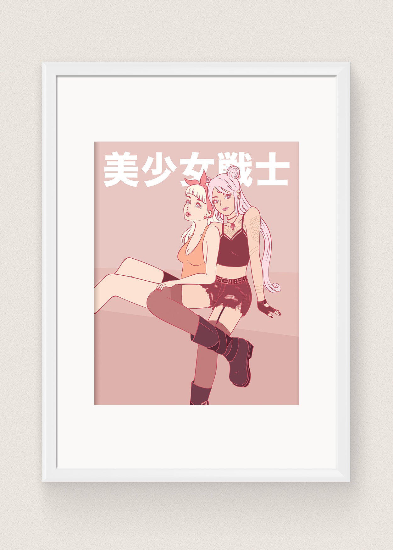 Moon Girls Print