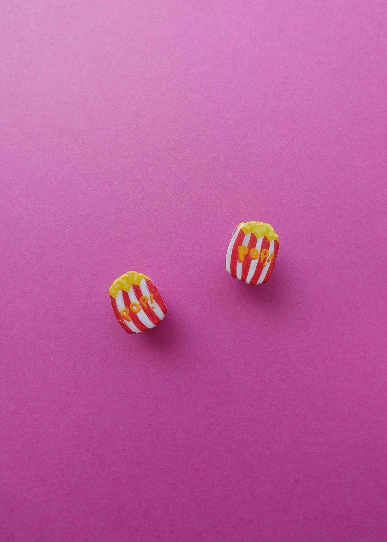 Popcorn Clay Pin
