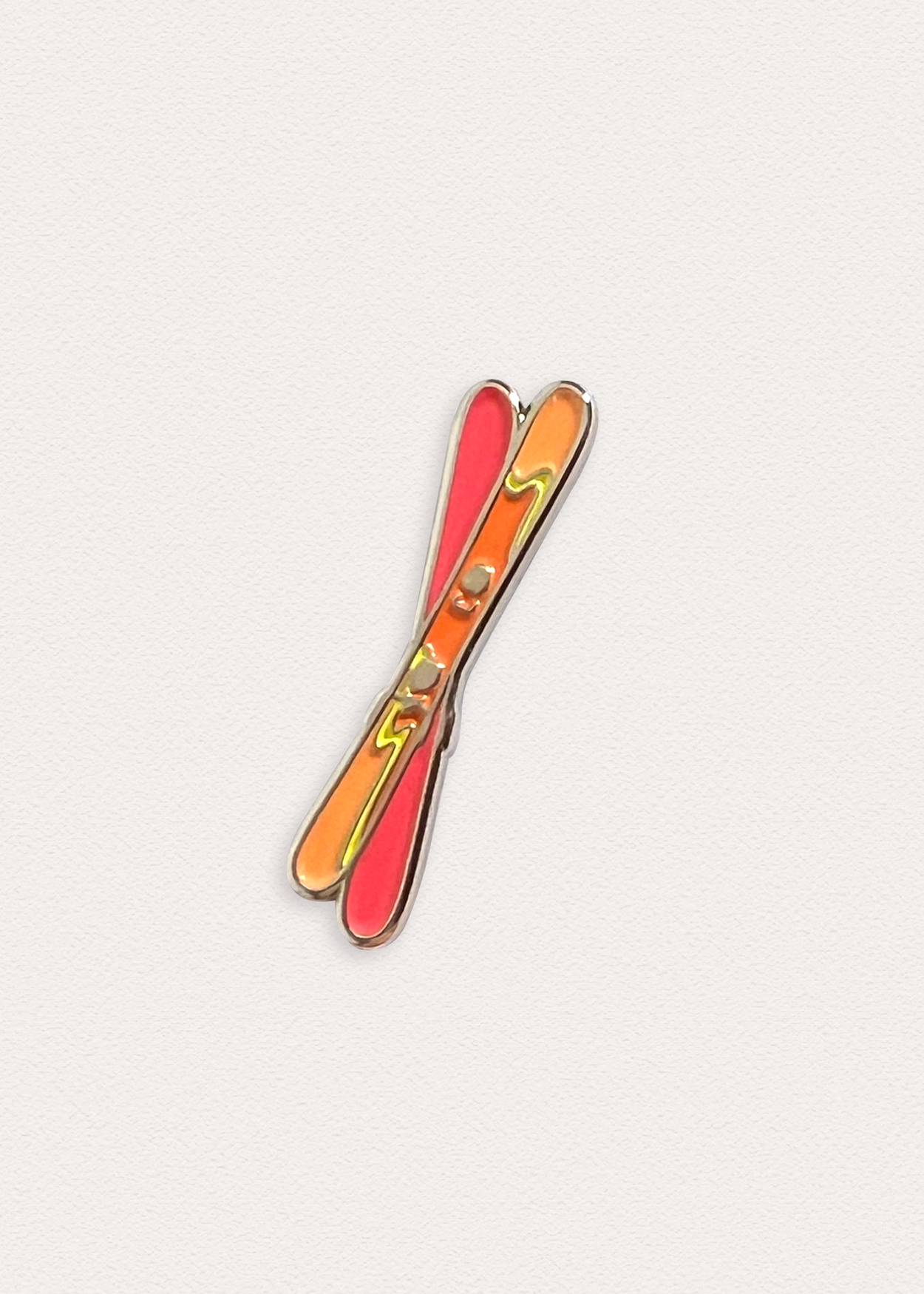 Retro Skis - Orange
