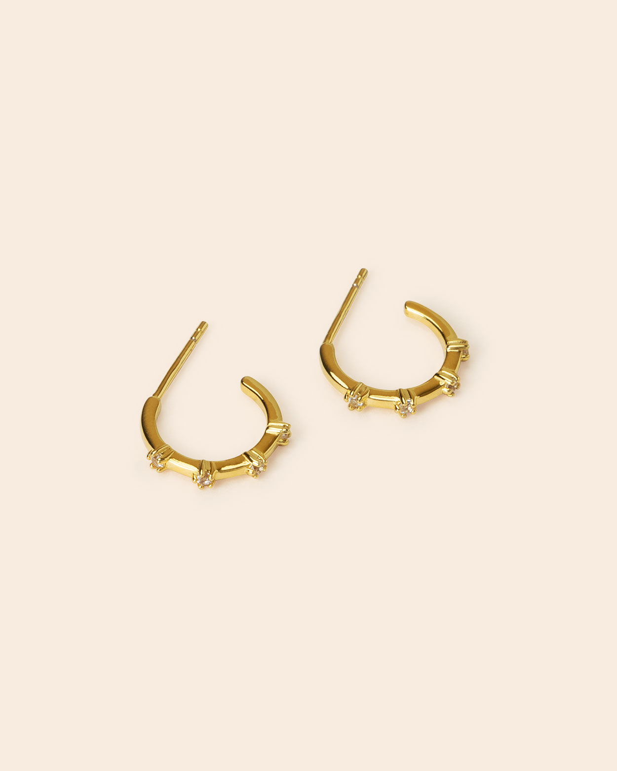 Star Hoop Earrings