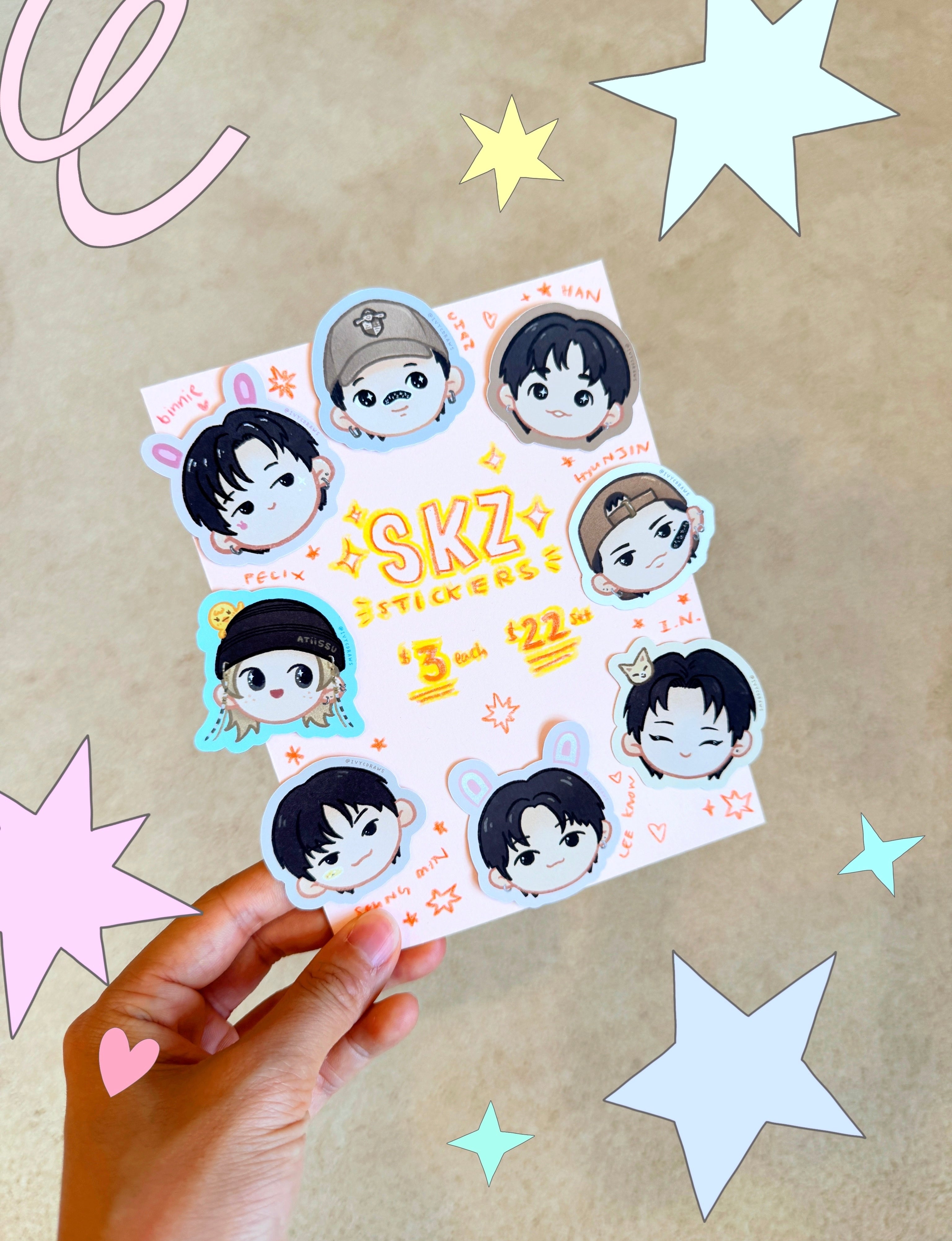 Boy Band Stickers