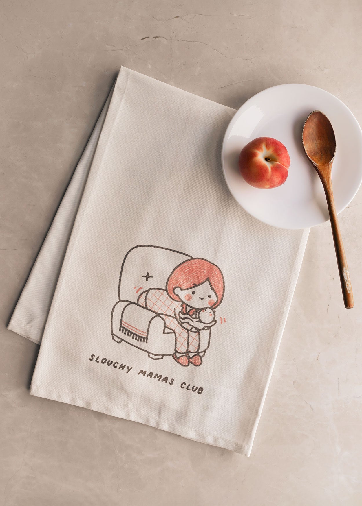 Slouchy Mama Tea Towel