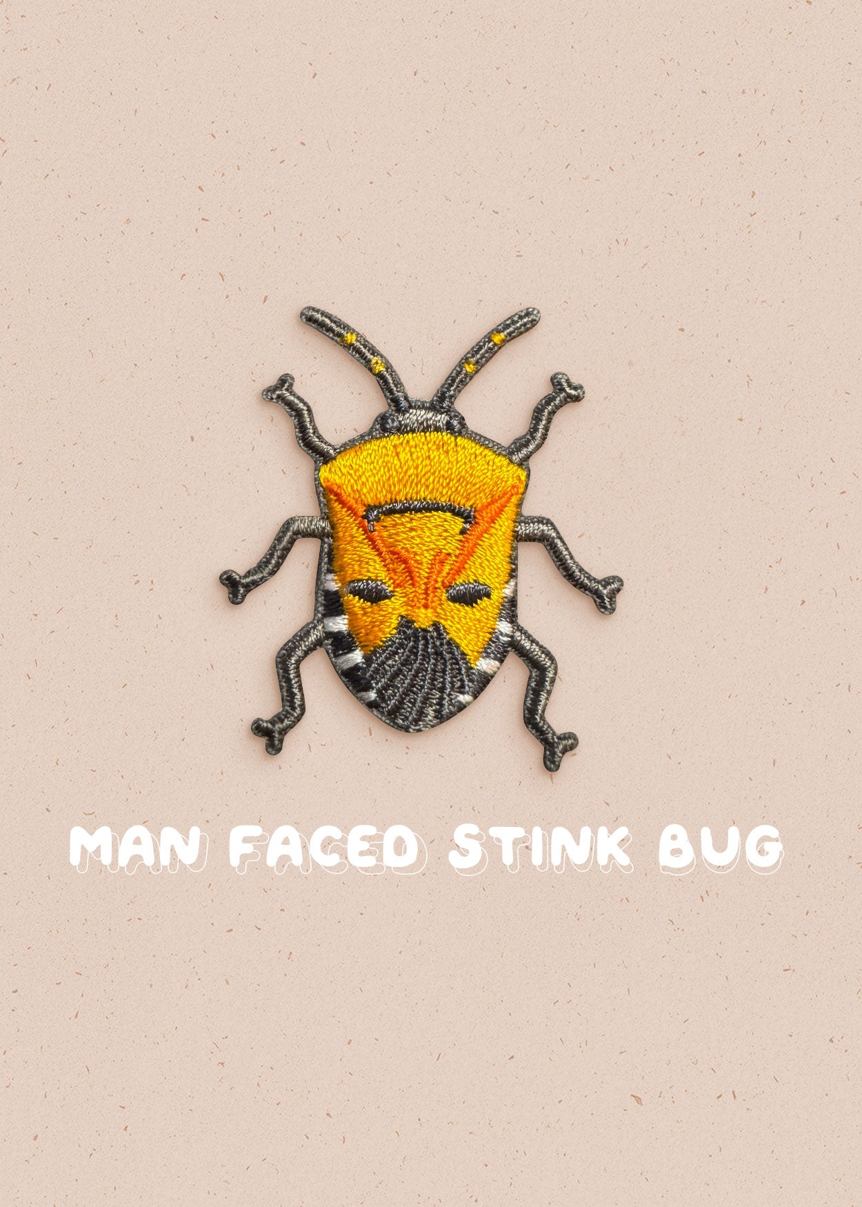 Man Faced Stink Bug Pin