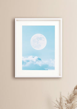 Baby Blue Moon Print