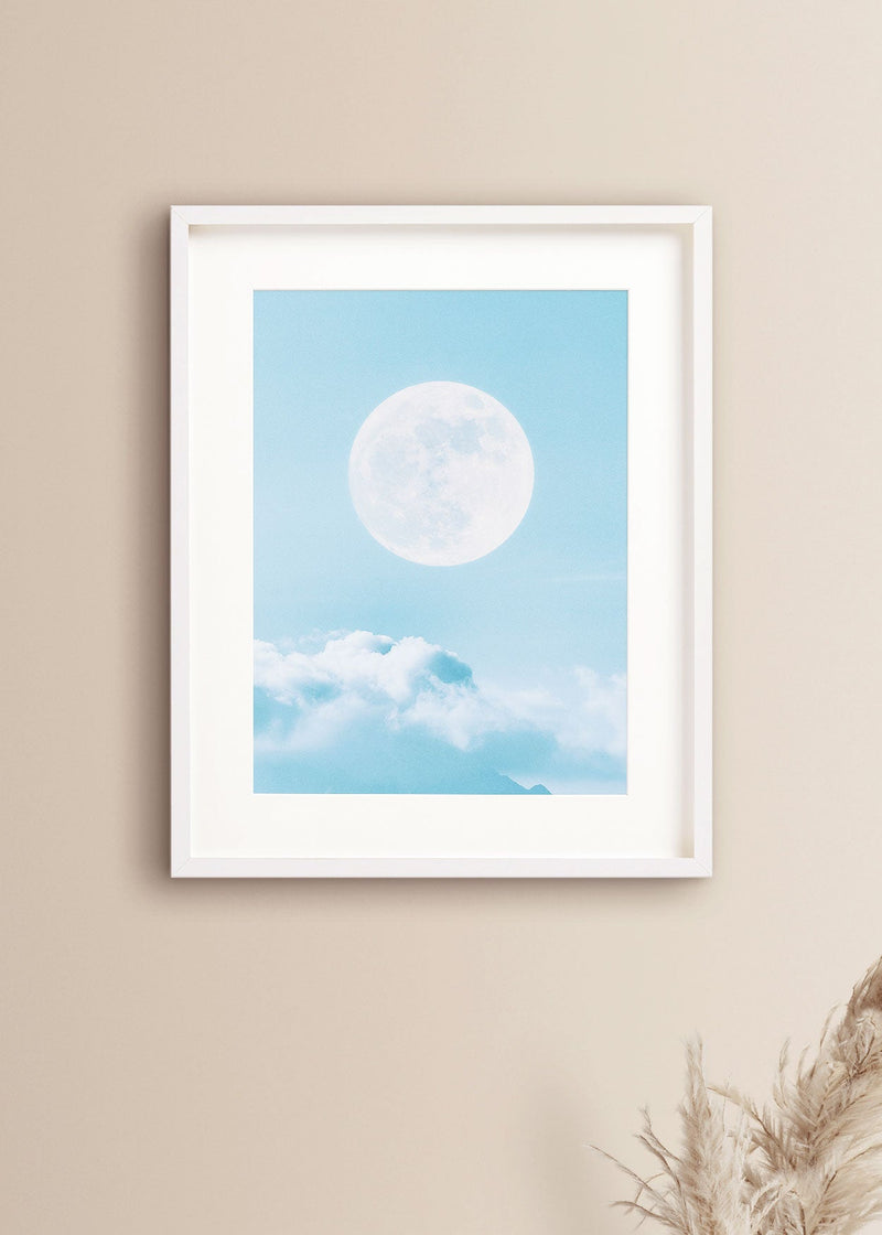 Baby Blue Moon Print