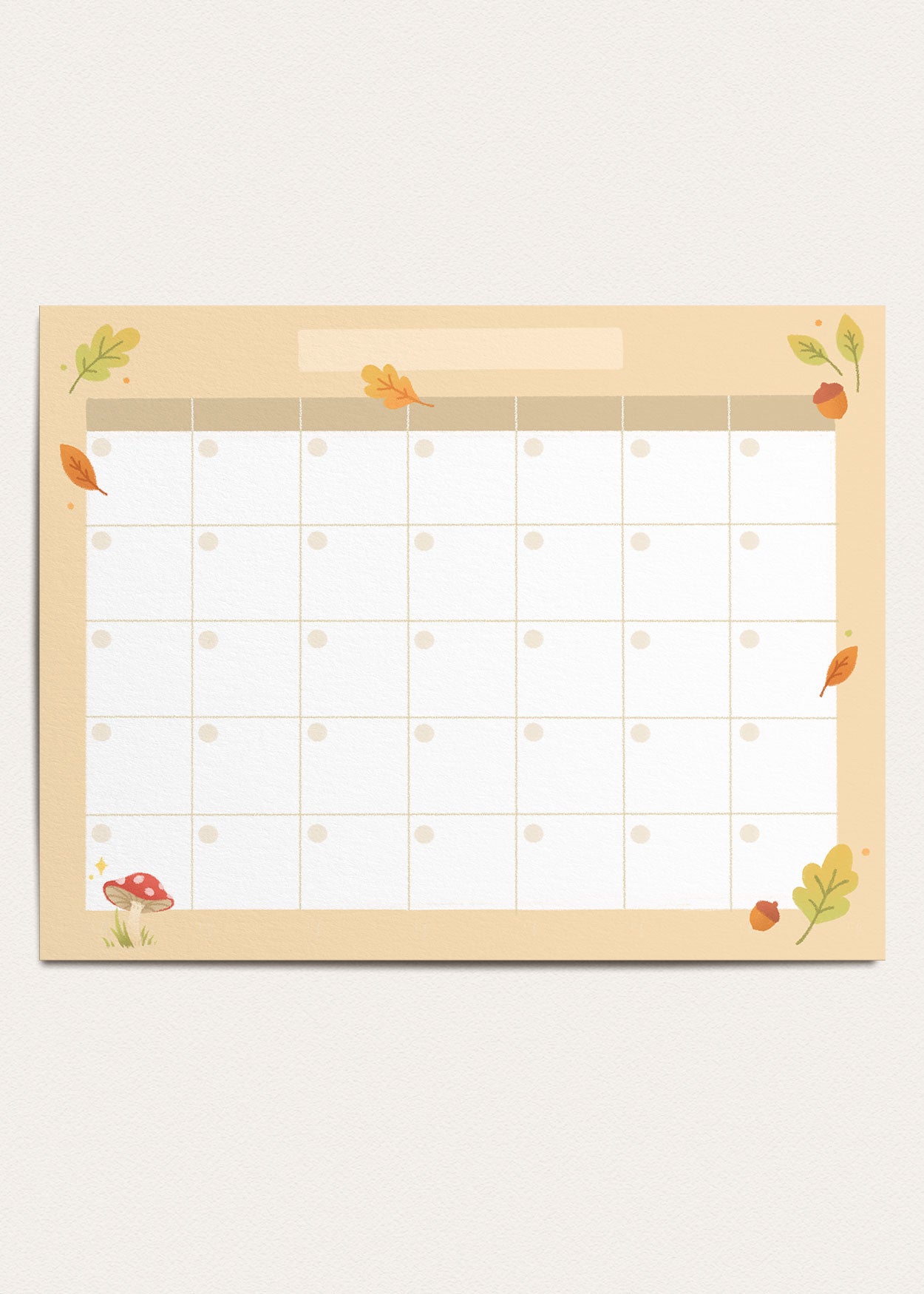 Cozy Calendar Printable