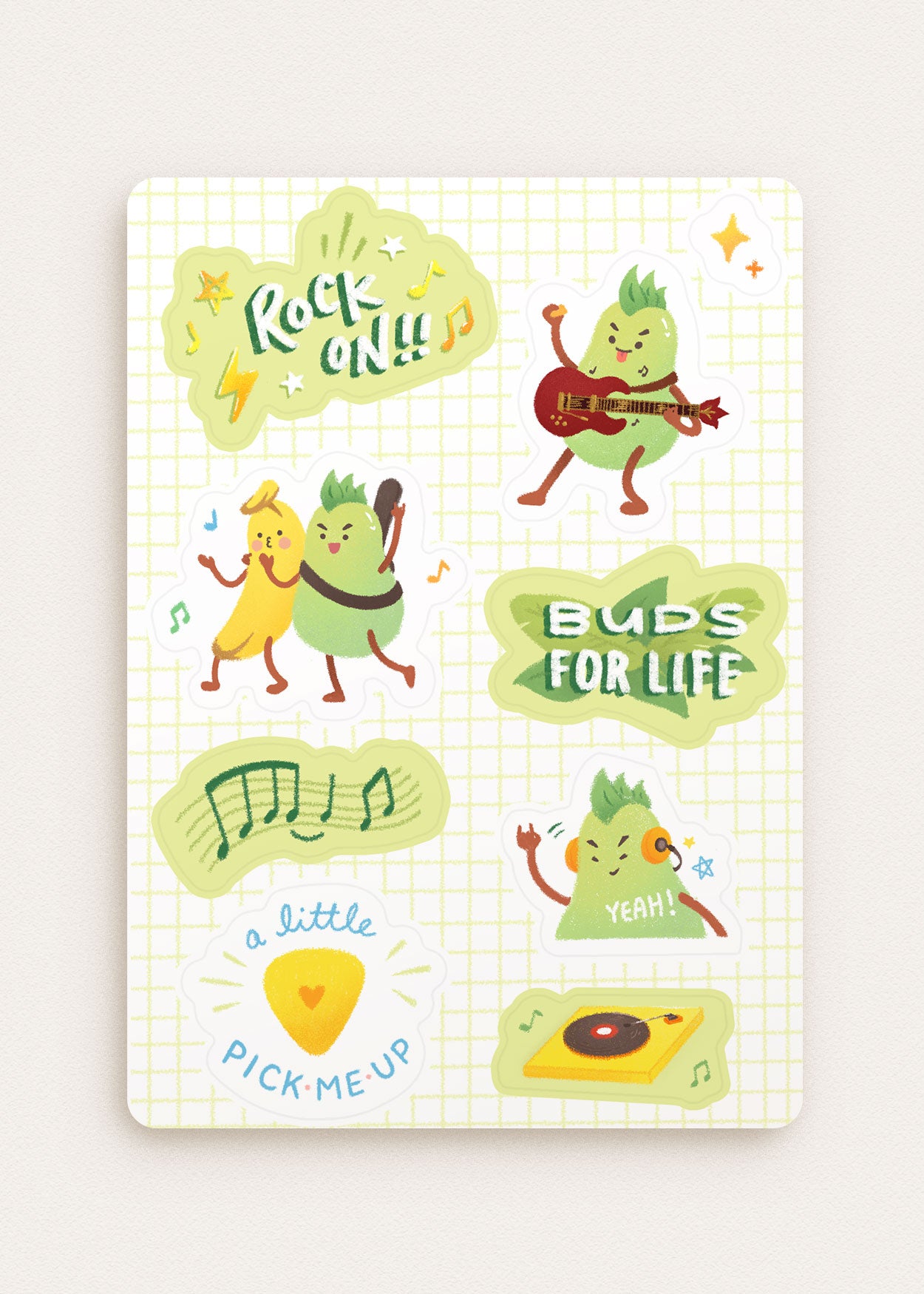 Punky Pear Sticker Sheet