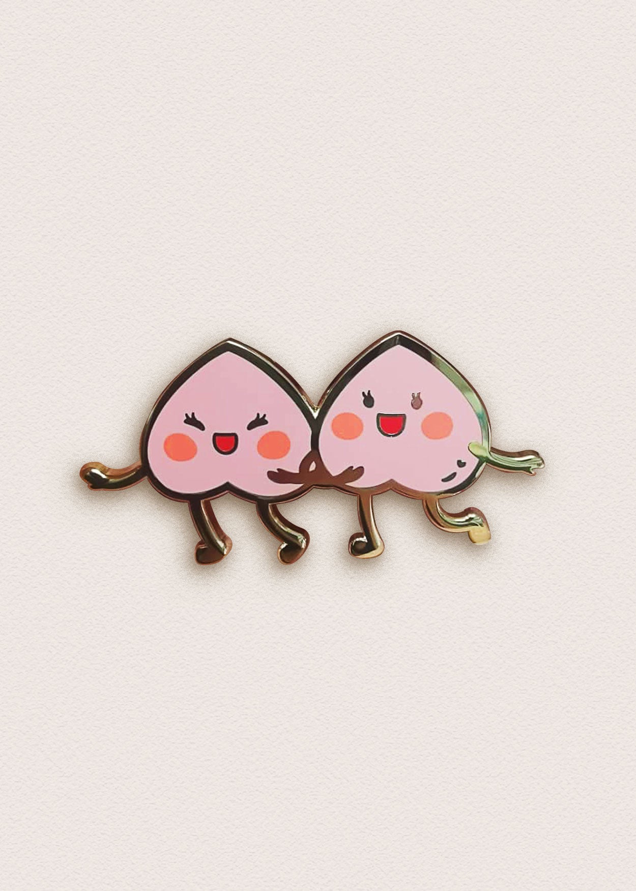 Peach Sisters Pin