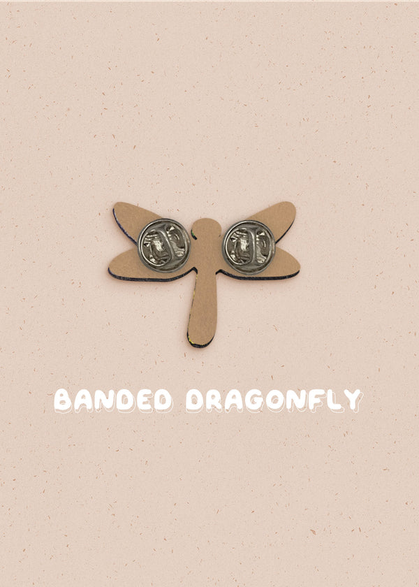 Banded Dragonfly Pin