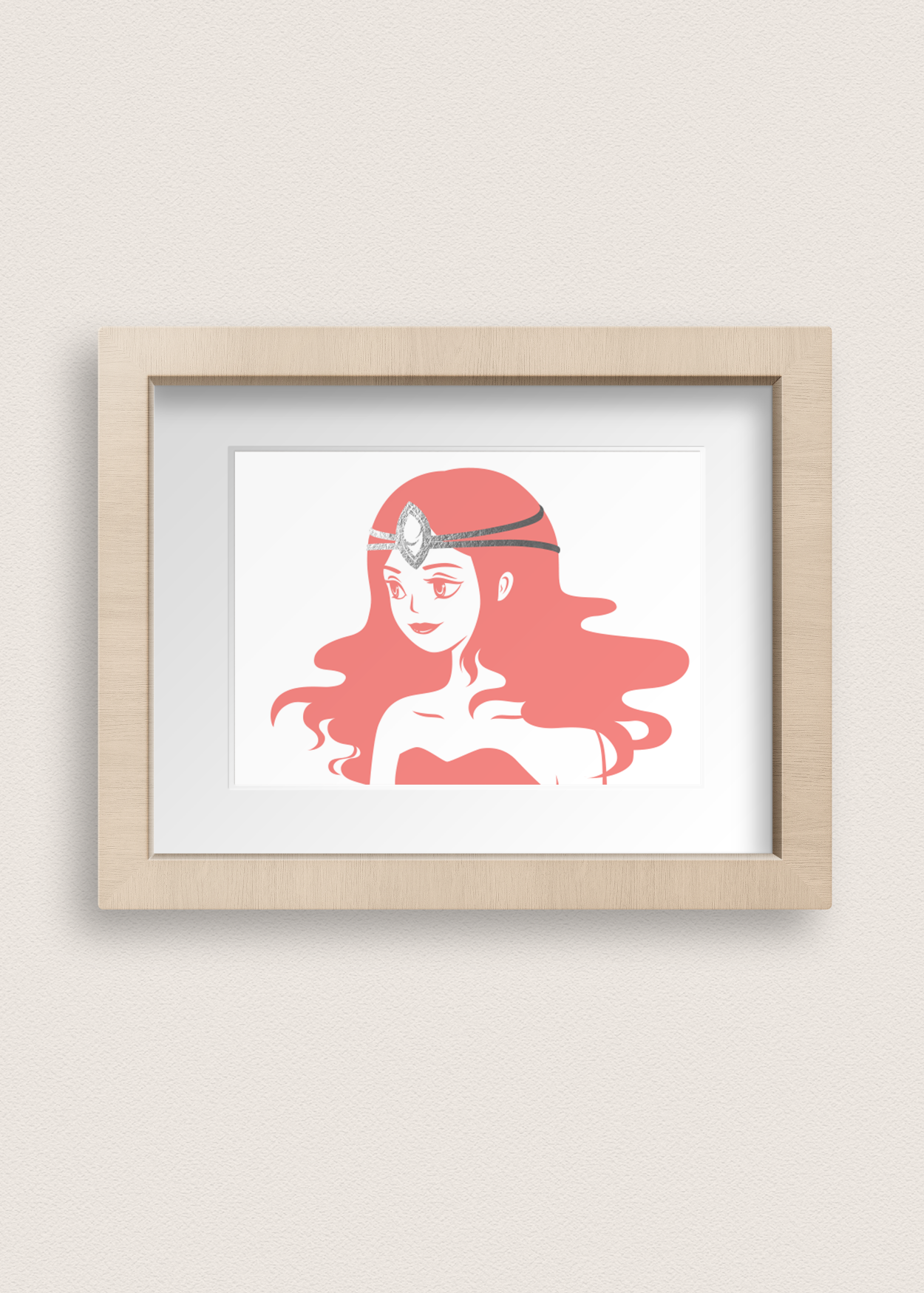 Greeting Card: Elegant Girl