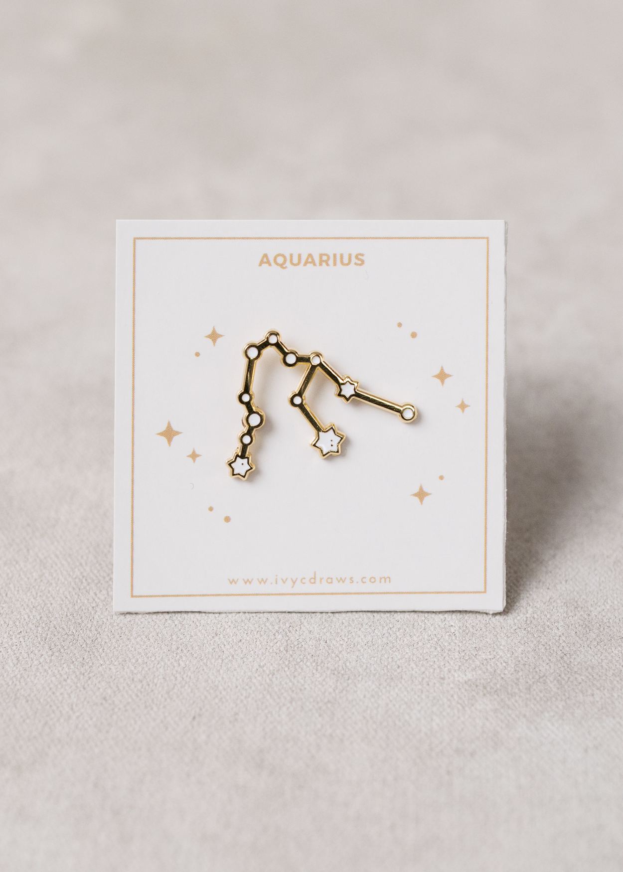 Aquarius Constellation Pin