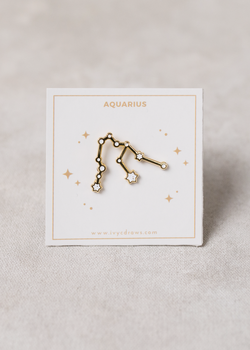 Aquarius Constellation Pin