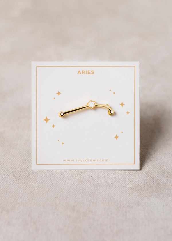 Aries Constellation Pin