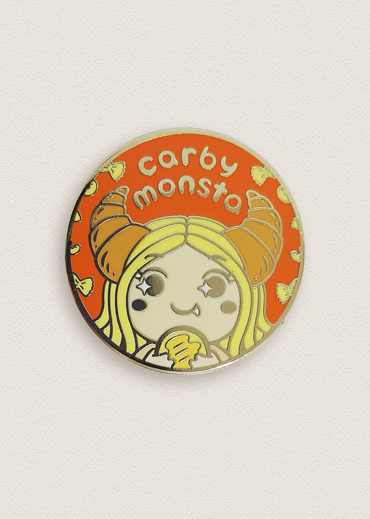 Carby Monsta Circle Pin