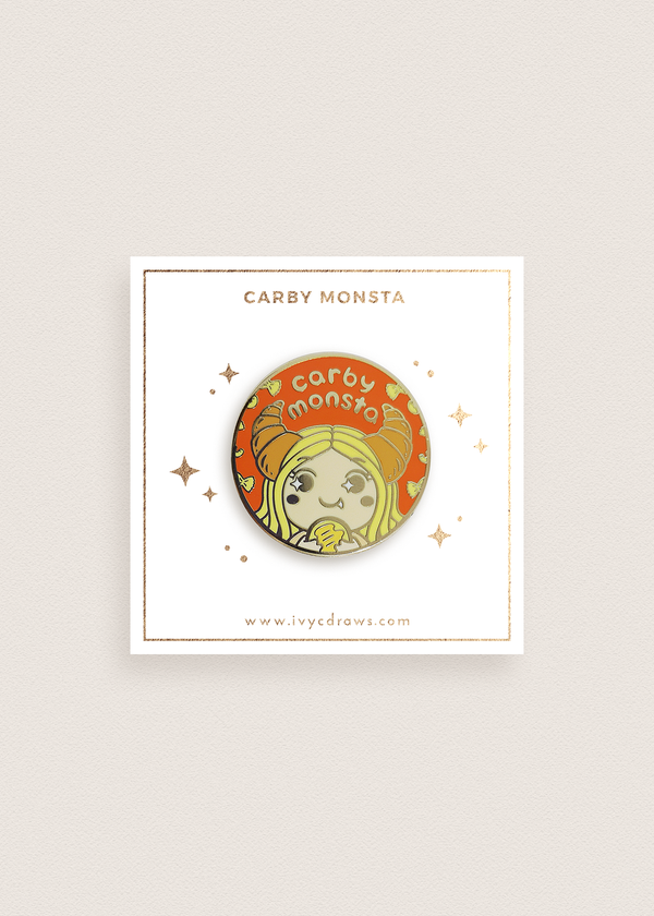 Carby Monsta Circle Pin