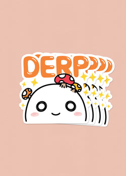 Derpy Man Derp Sticker