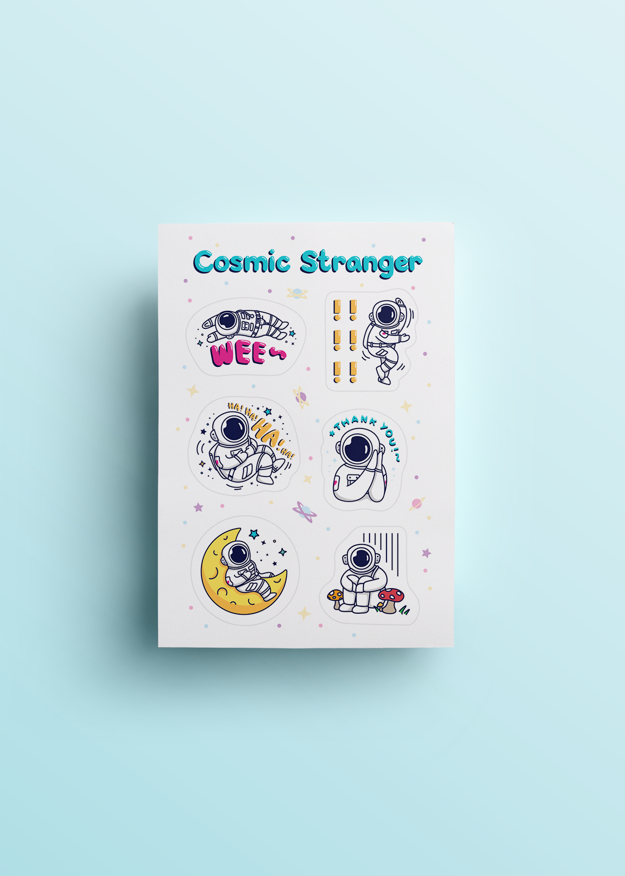 Cosmic Stranger Feelings Sticker Sheet