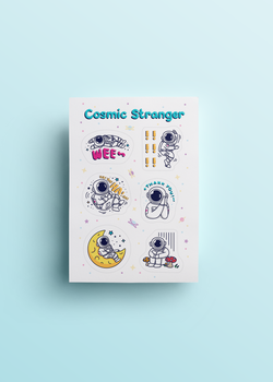Cosmic Stranger Feelings Sticker Sheet