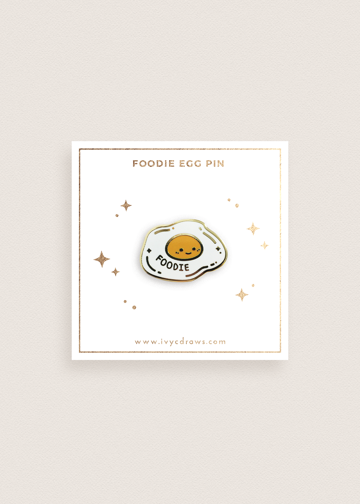 Foodie Egg Pin