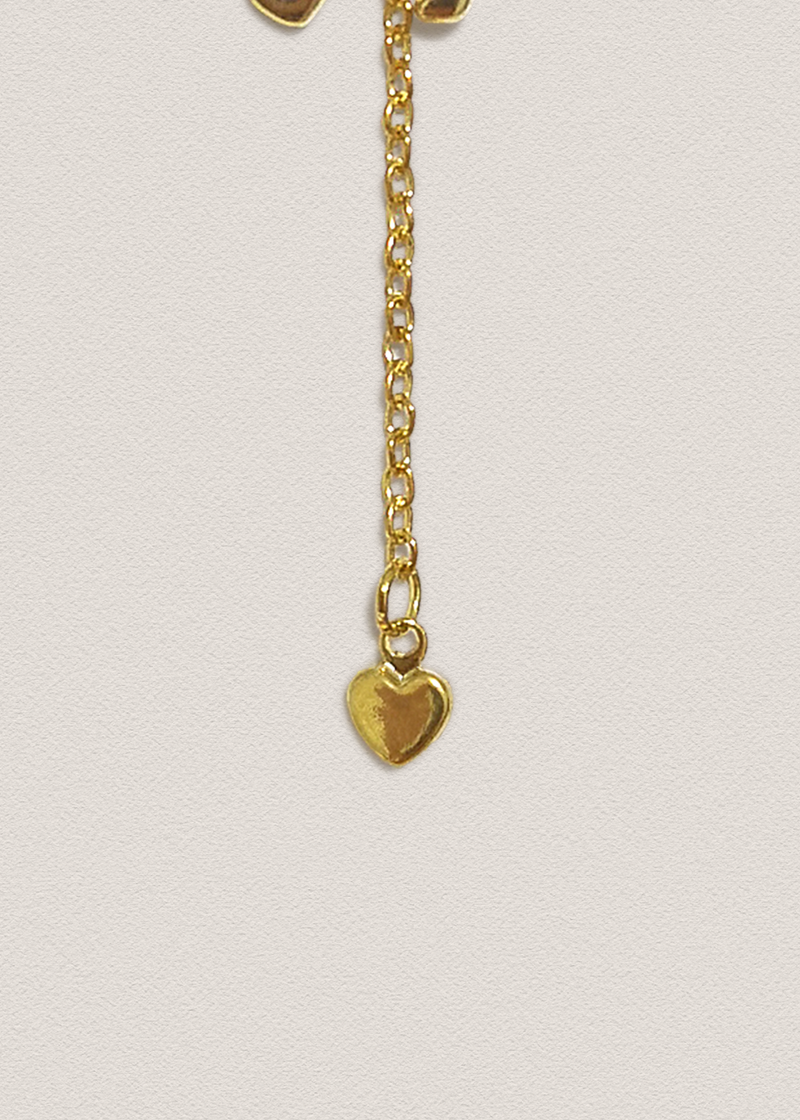 Gold Heart Pin Charm