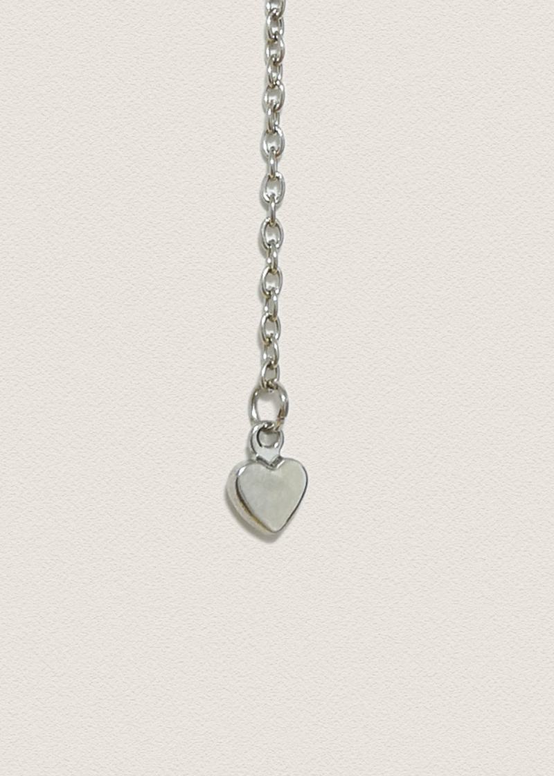 Silver Heart Pin Charm