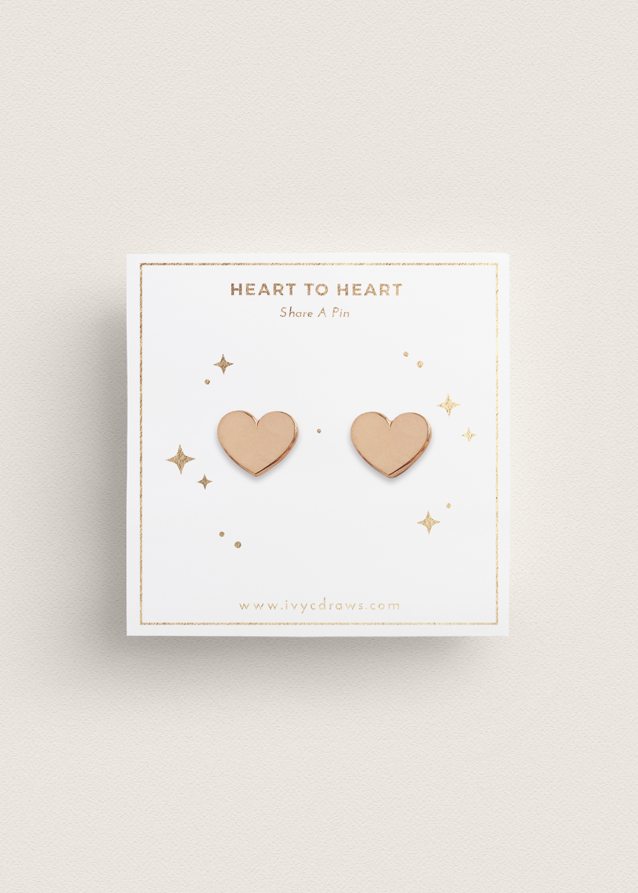 Heart To Heart Pin