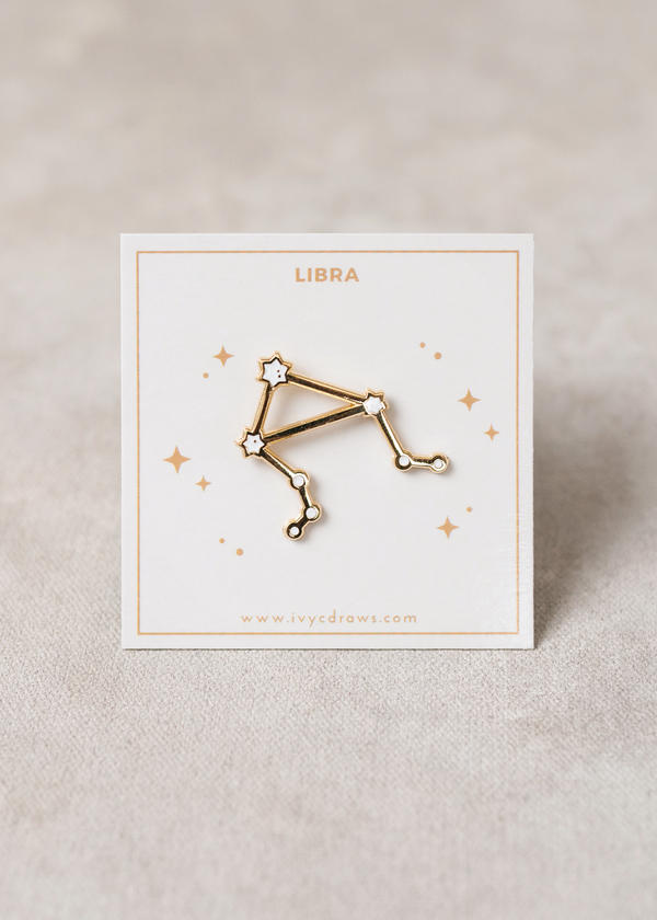 Libra Constellation Pin