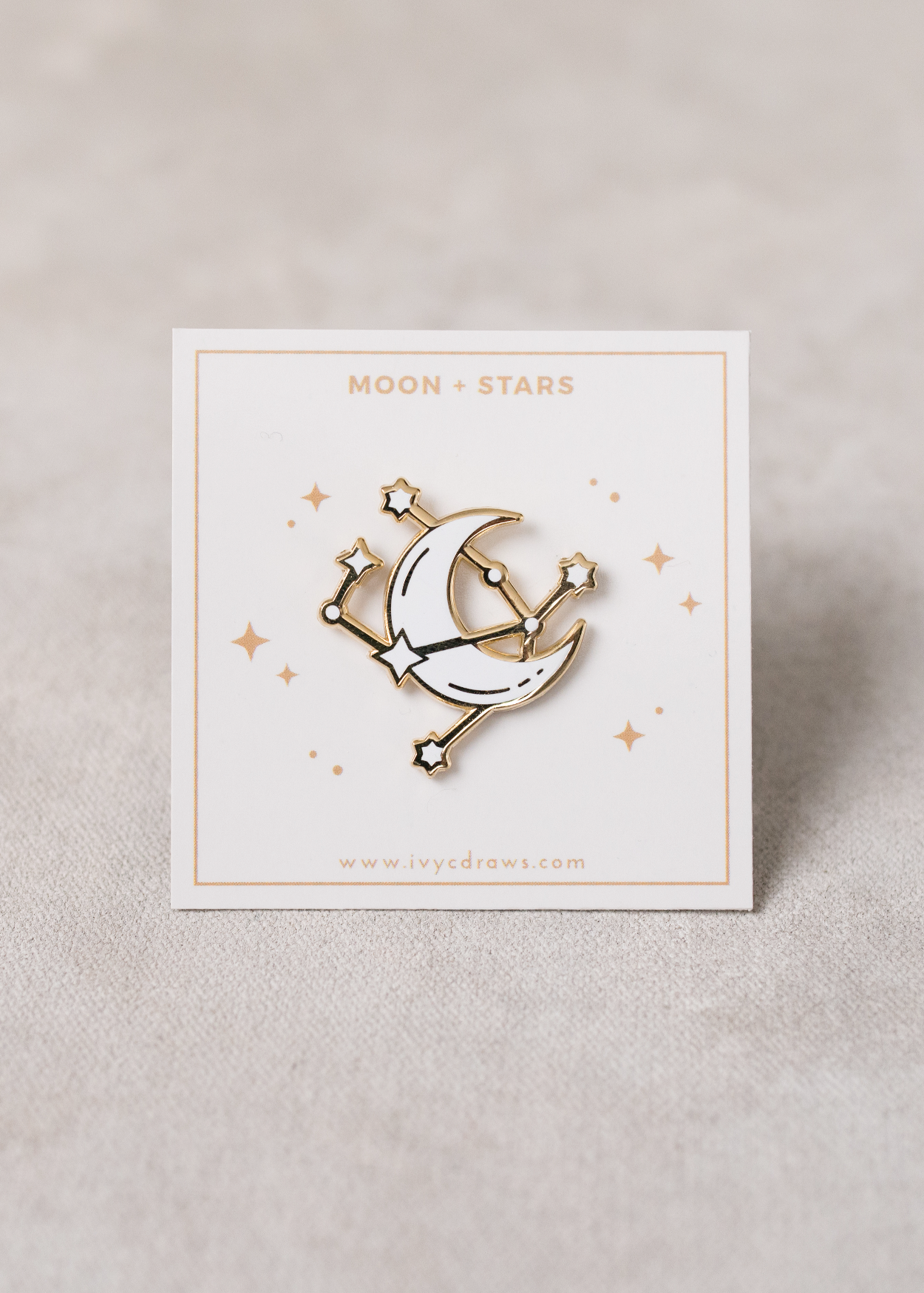 Moon + Stars Constellation Pin