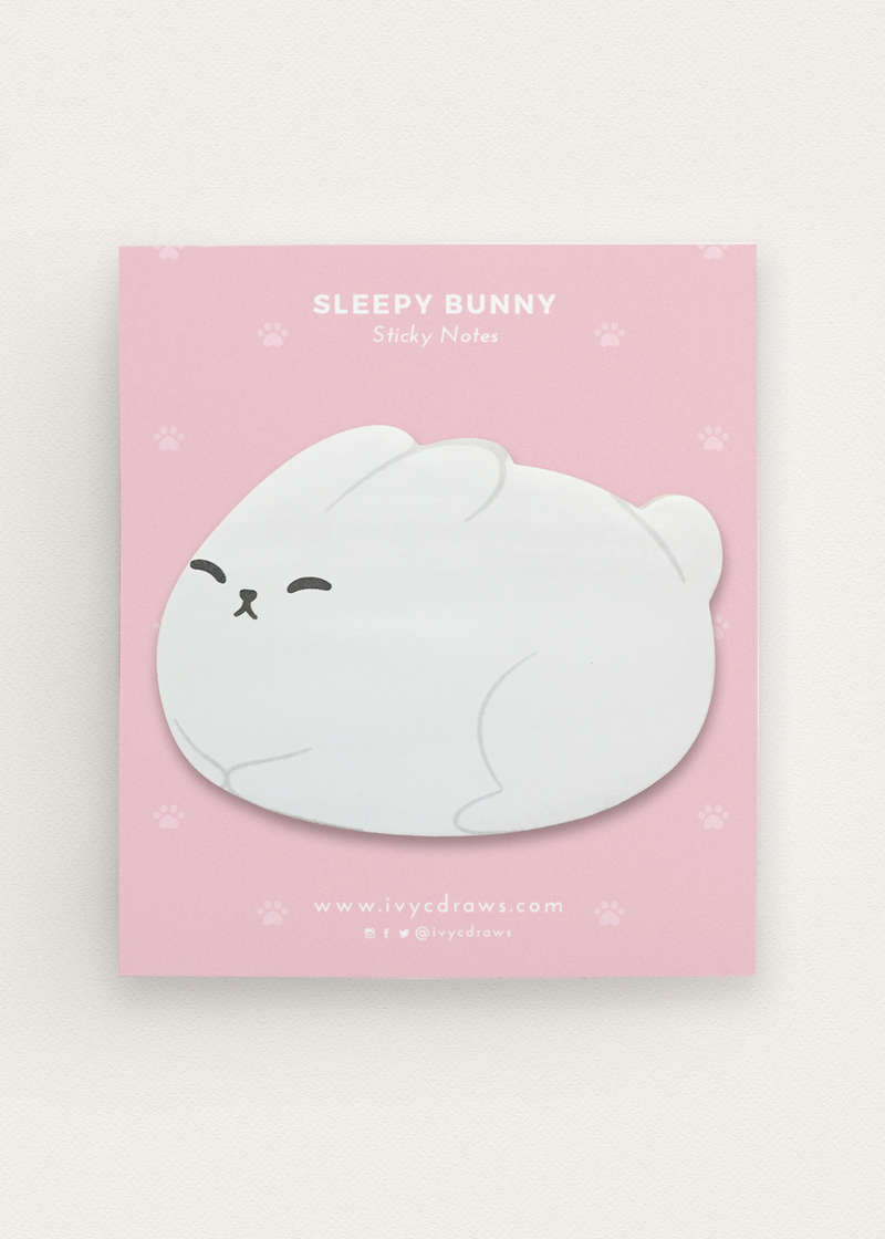 Sleepy Bunny Sticky Note