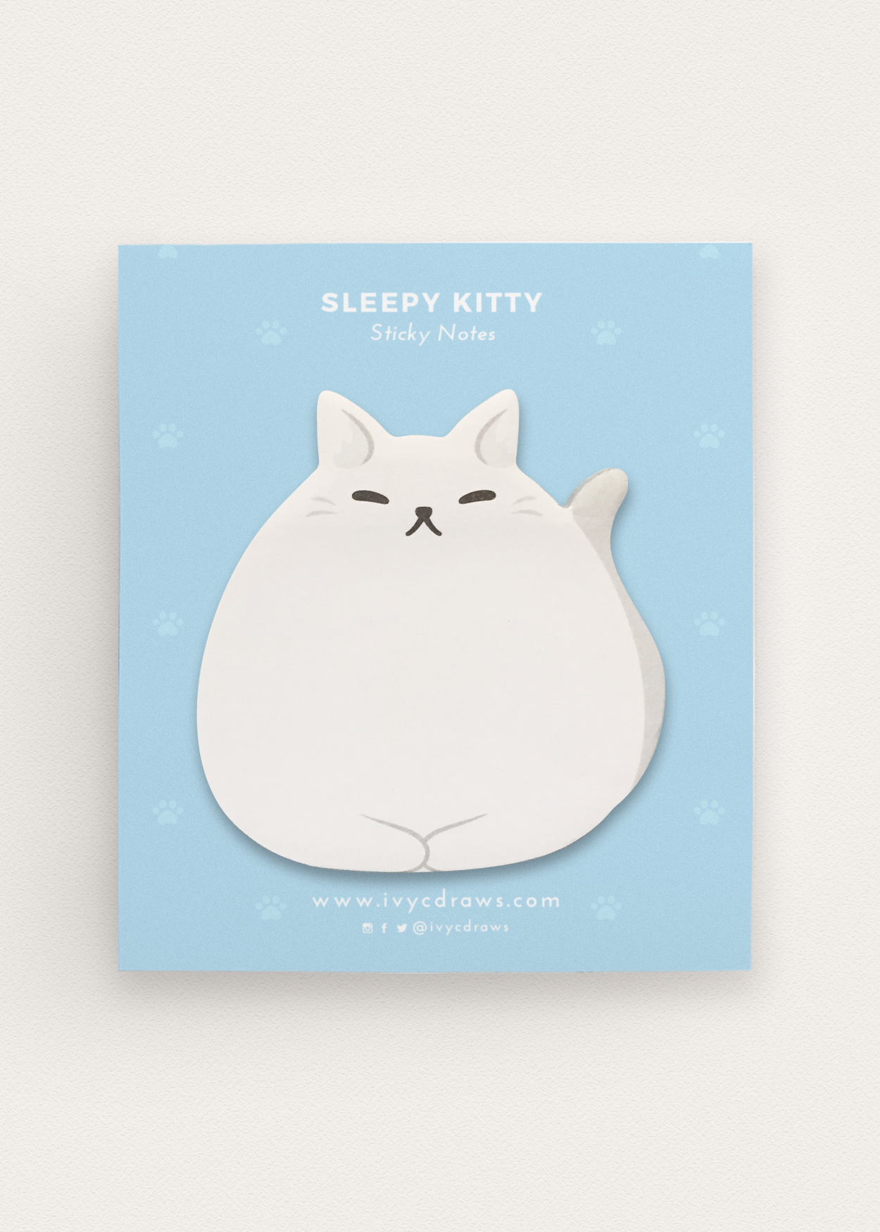 fat cat sticky note