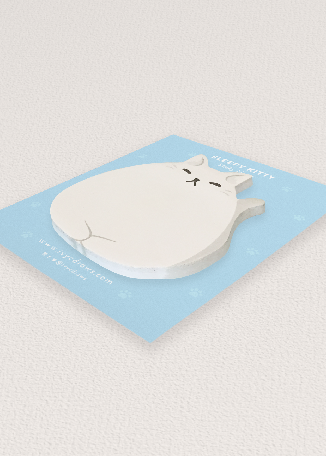 fat cat sticky note