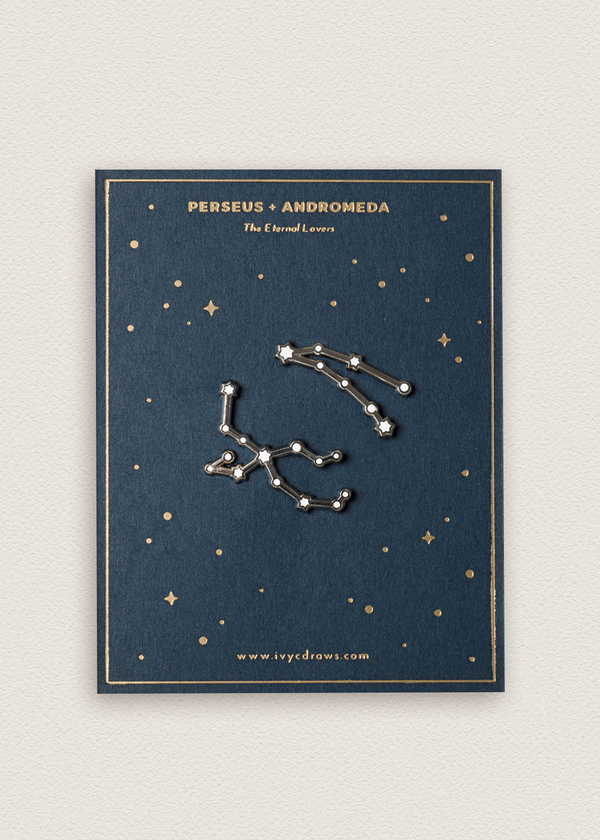 Perseus + Andromeda Pins
