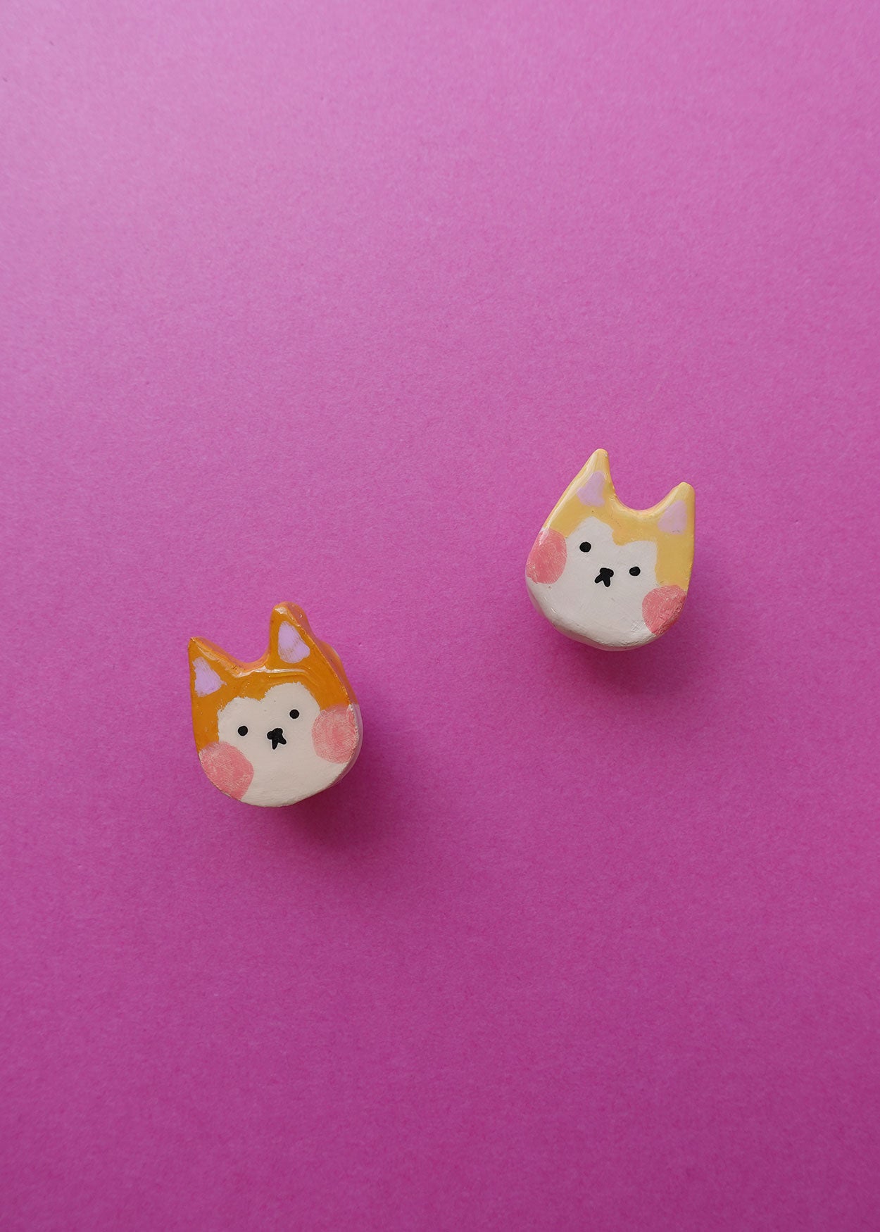 Shiba Inu Clay Pin