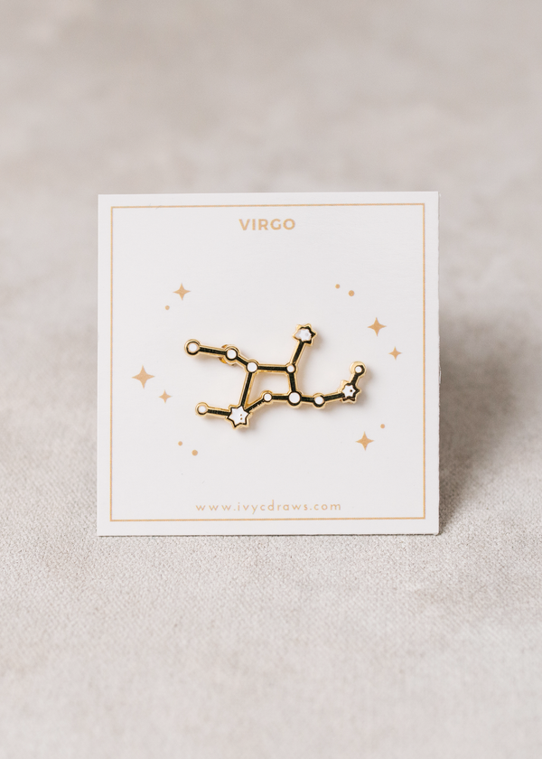 Virgo Constellation Pin